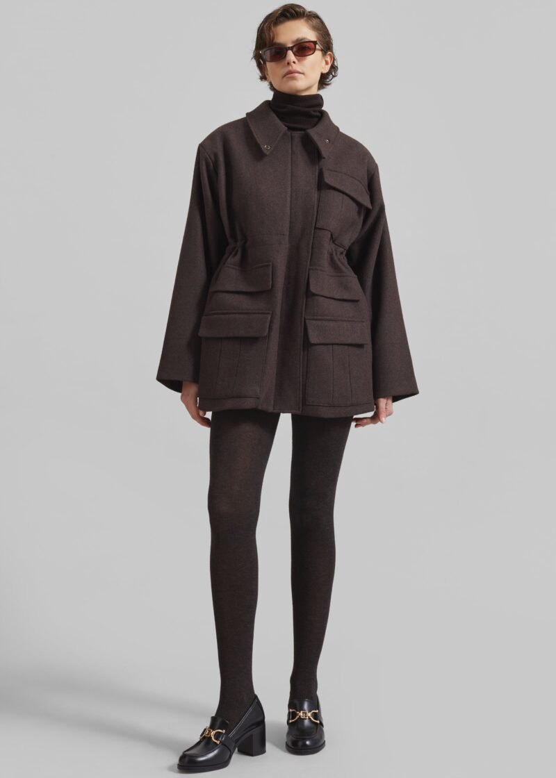 Utility Jacket - Brown - Image 6