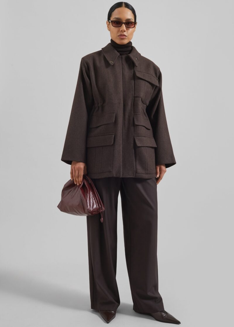 Utility Jacket - Brown - Image 4