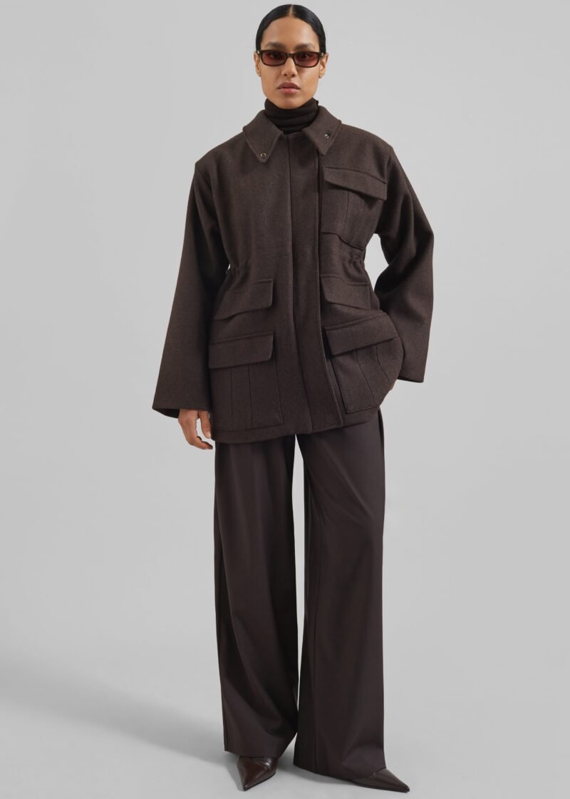 Utility Jacket - Brown - Image 7