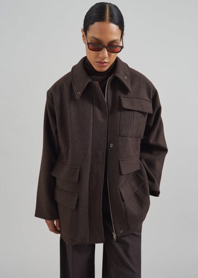 Utility Jacket - Brown - Image 3