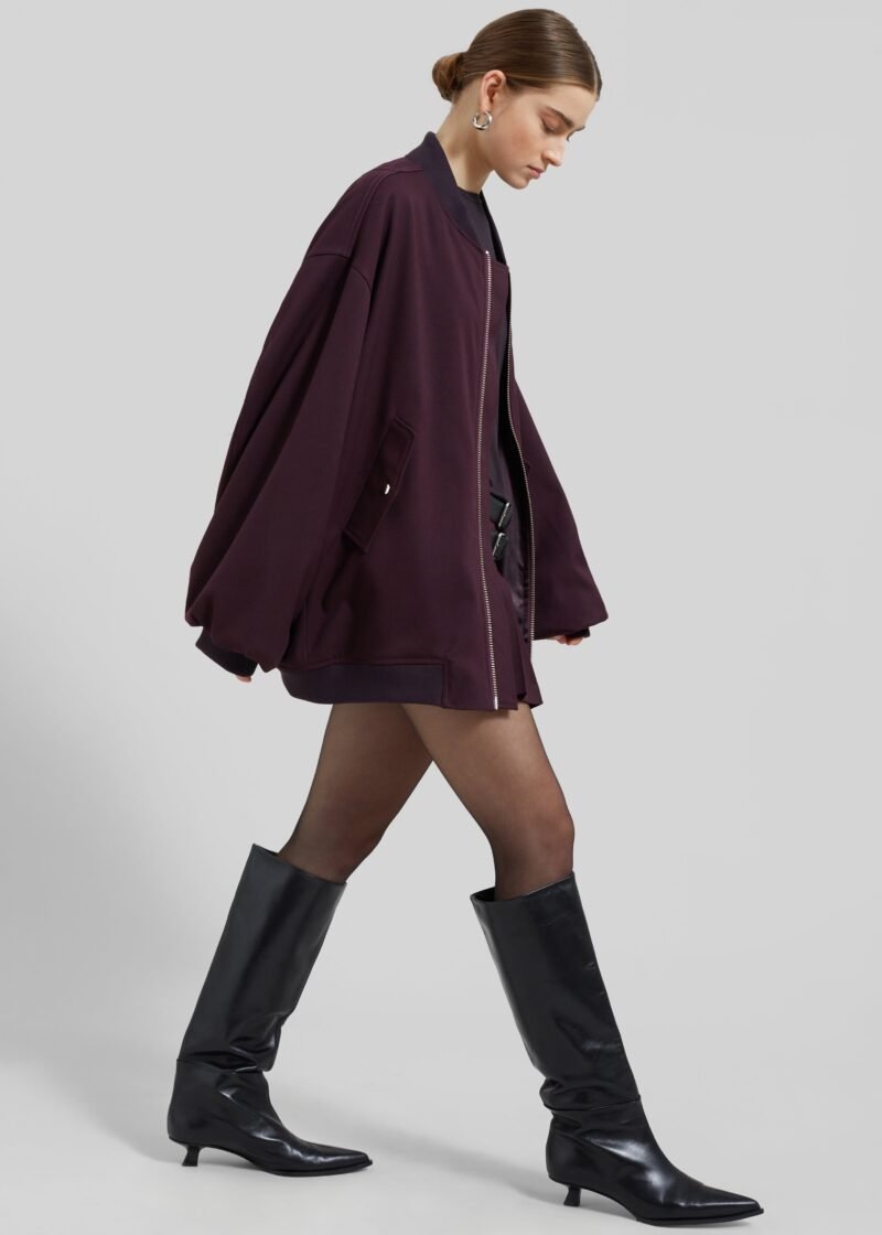 Bomber Jacket - Burgundy