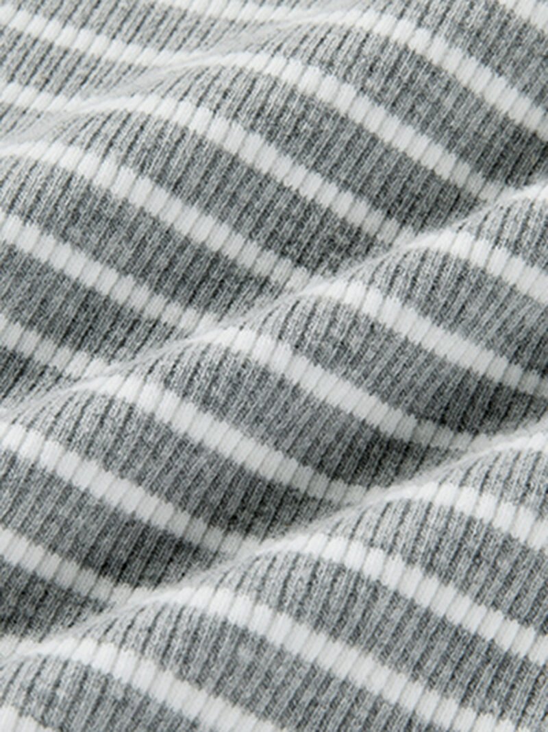 Open Back Stripe Long Sleeve Bodysuit - Image 8