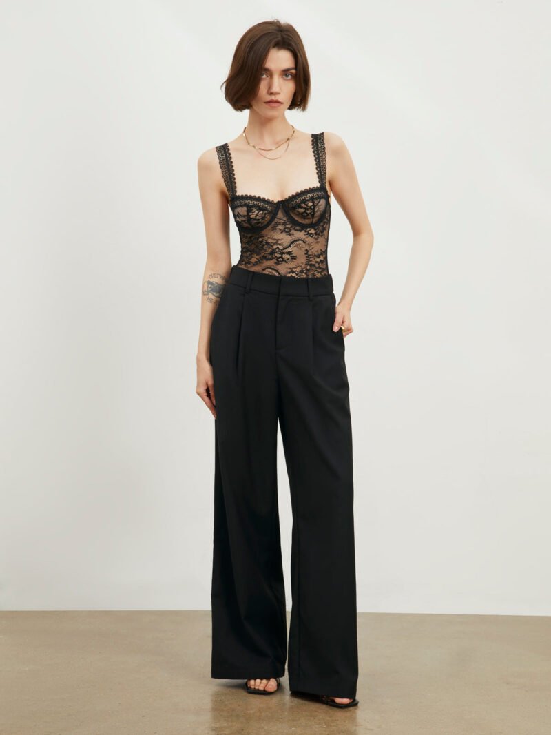 Floral Lace Bustier Bodysuit - Image 5