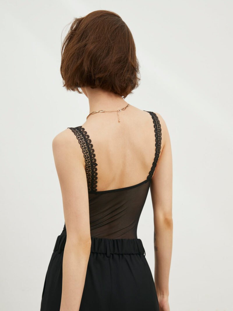 Floral Lace Bustier Bodysuit - Image 2