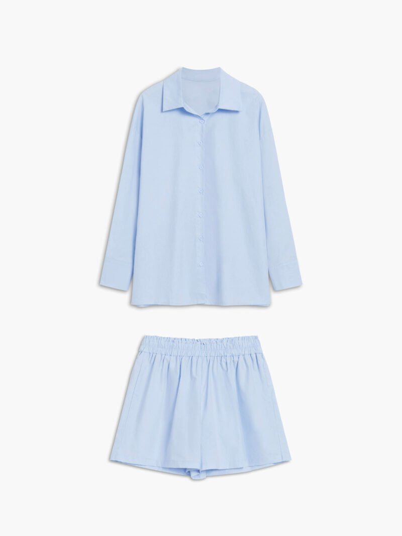 Cotton Two Piece Shorts Set - Image 3
