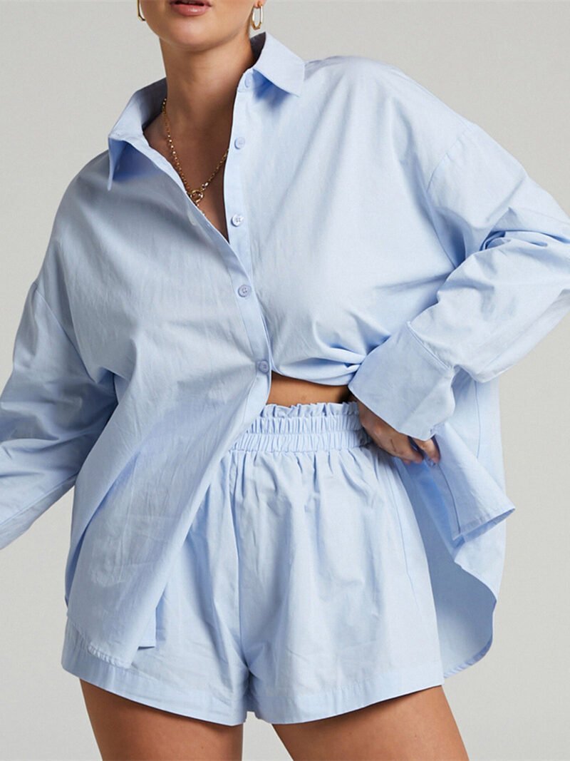 Cotton Two Piece Shorts Set