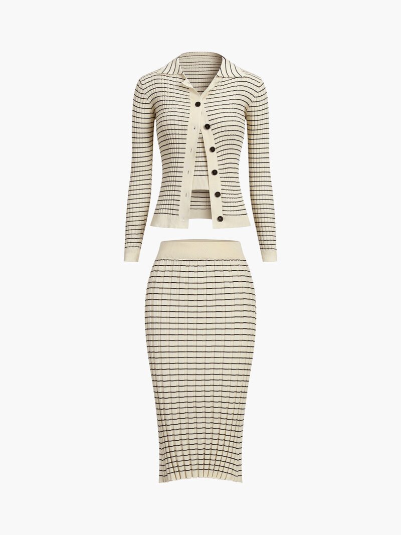 Musical Notation Stripe Three Piece Set