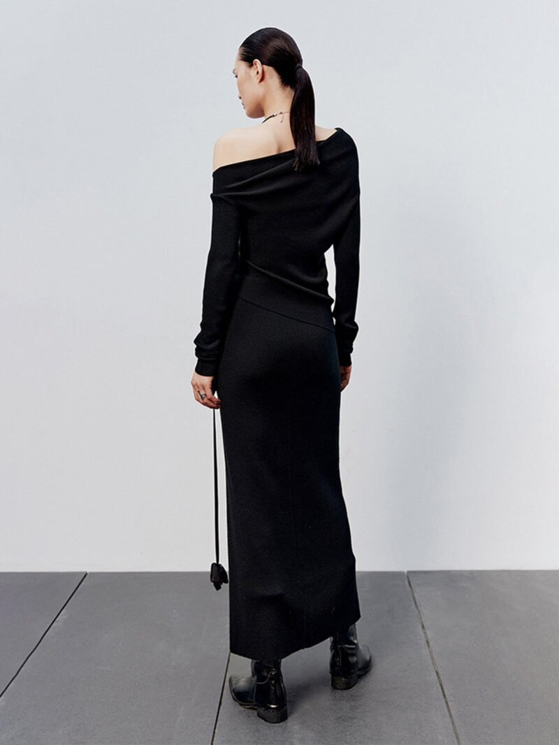 Caramel Slit Maxi Knit Skirt - Image 8