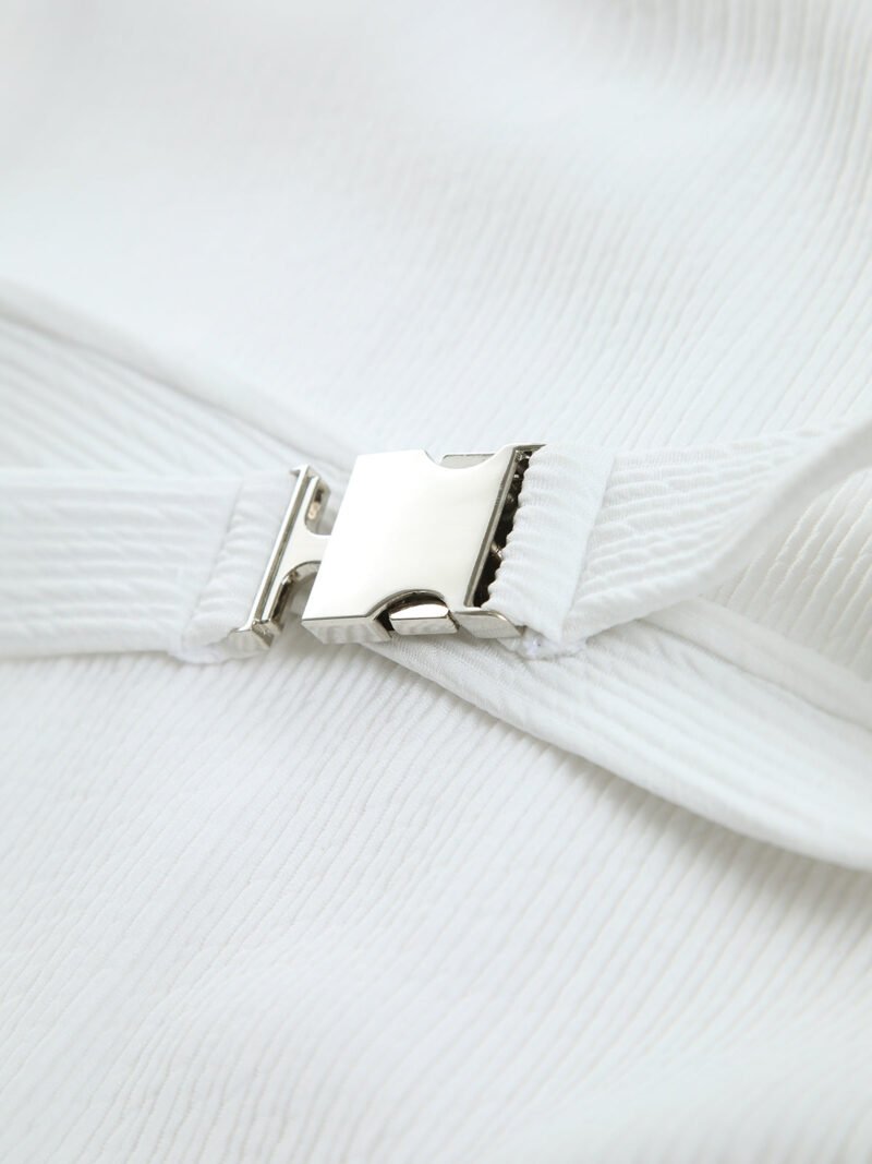 Marshmallow Belted One Piece Swimsuit - Image 7