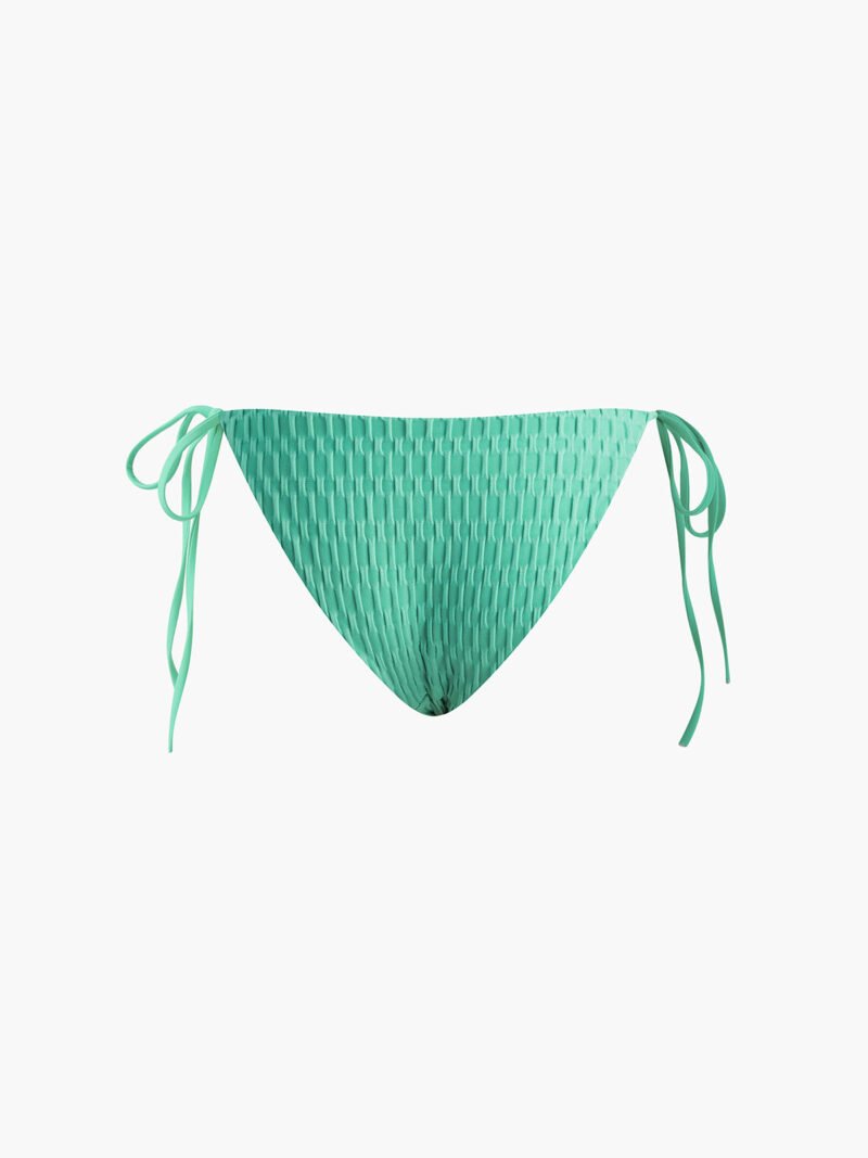 Solid Halter Knotted Bikini Set - Image 6