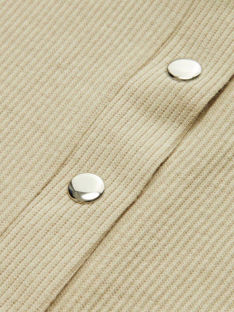 Ribbed Button Down Bodysuit - Image 5