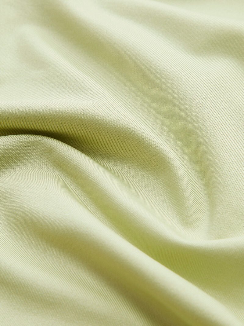Cross-Over Collar Pleated Bodysuit - Image 3