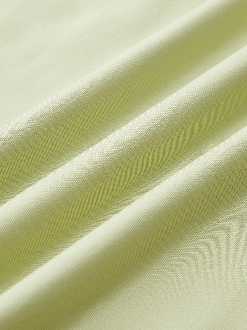 Cross-Over Collar Pleated Bodysuit - Image 2