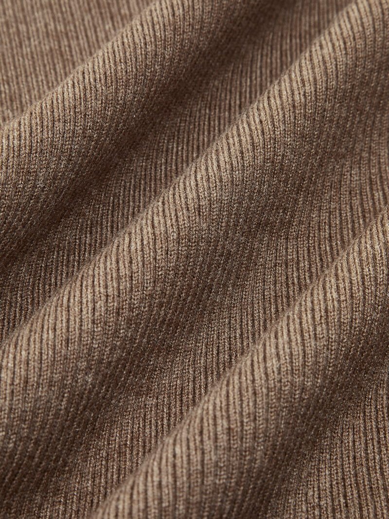 Caramel Slit Maxi Knit Skirt - Image 5