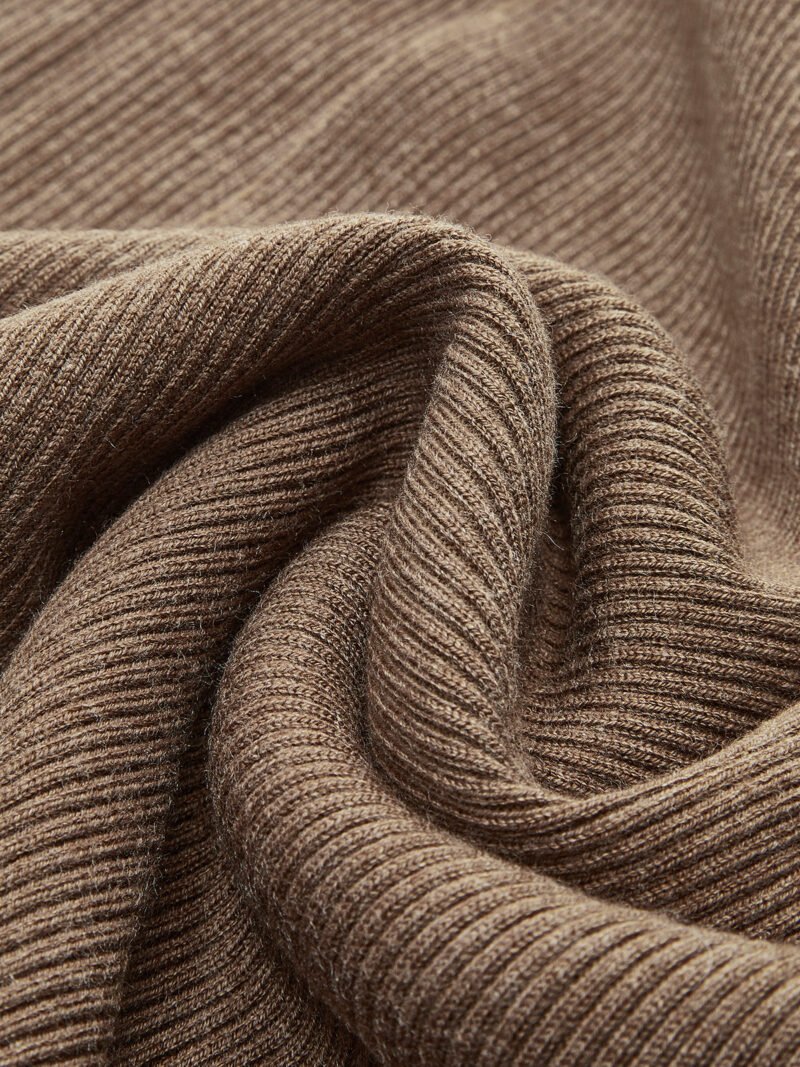 Caramel Slit Maxi Knit Skirt - Image 4