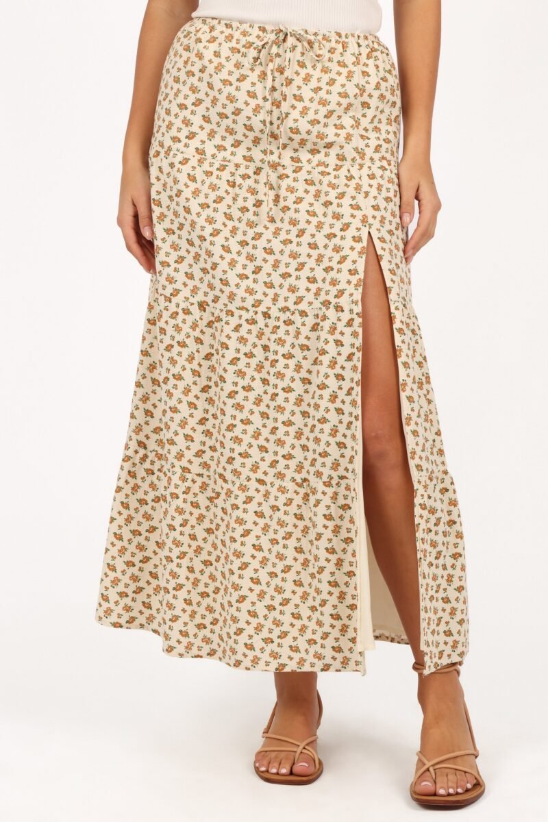Tiered Maxi Skirt - Yellow - Image 7