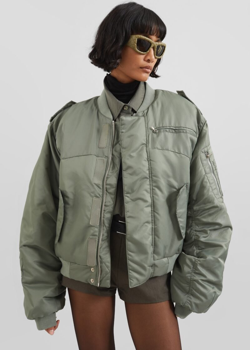 Bomber Jacket - Sage - Image 4