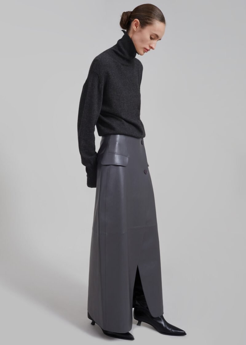 Wool Turtleneck - Charcoal - Image 7