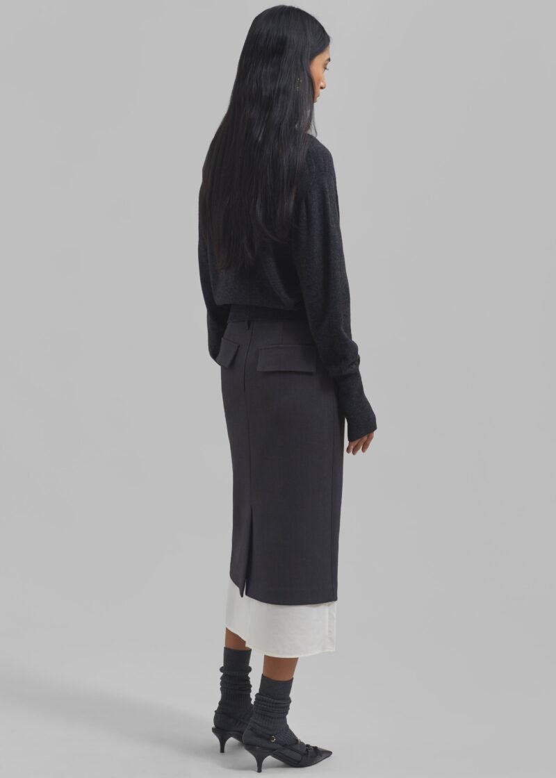 Wool Turtleneck - Charcoal - Image 9