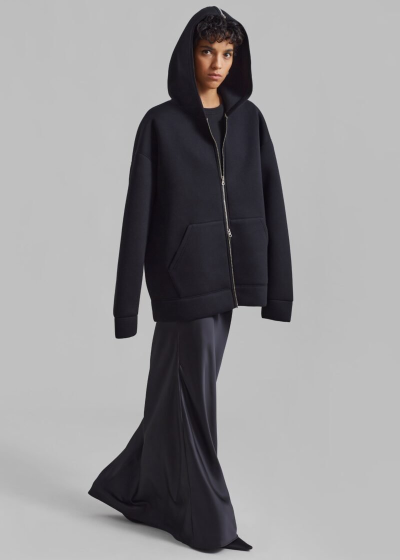 Oversized Hoodie - Black - Image 5