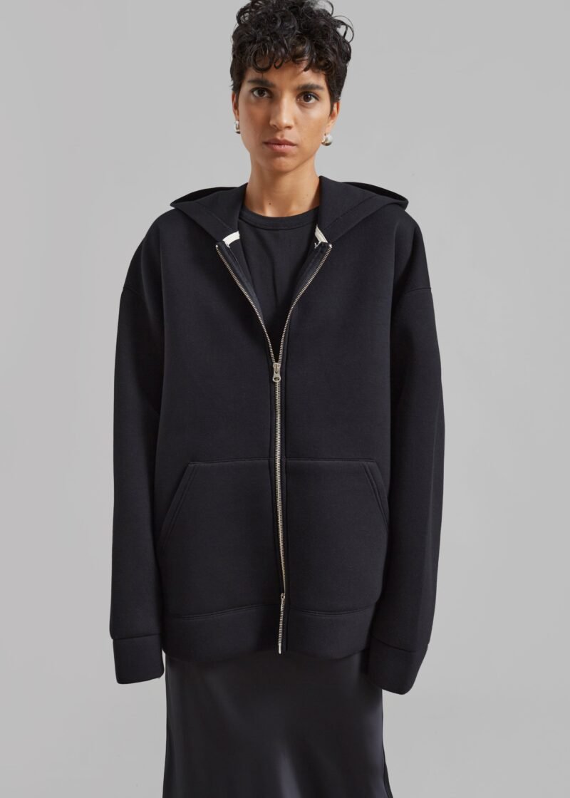 Oversized Hoodie - Black - Image 4