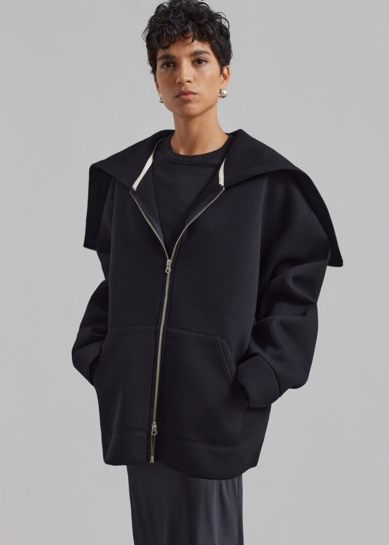 Oversized Hoodie - Black - Image 6