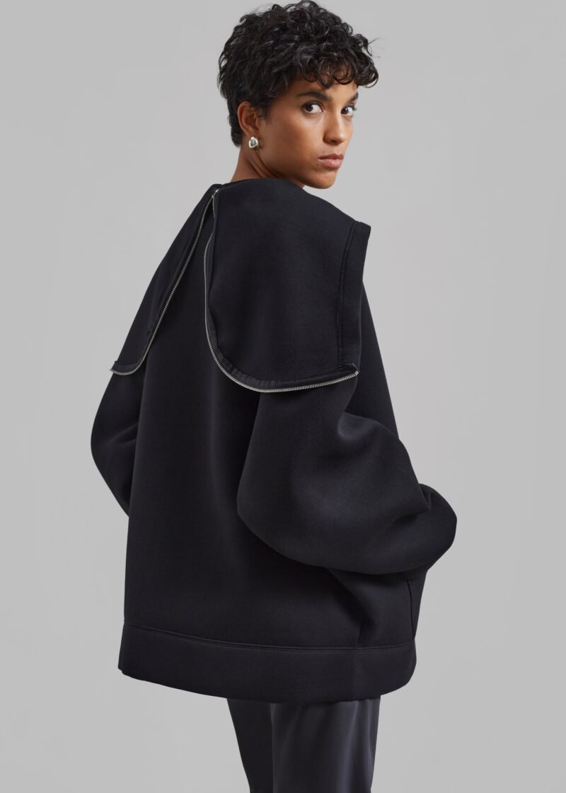 Oversized Hoodie - Black - Image 3
