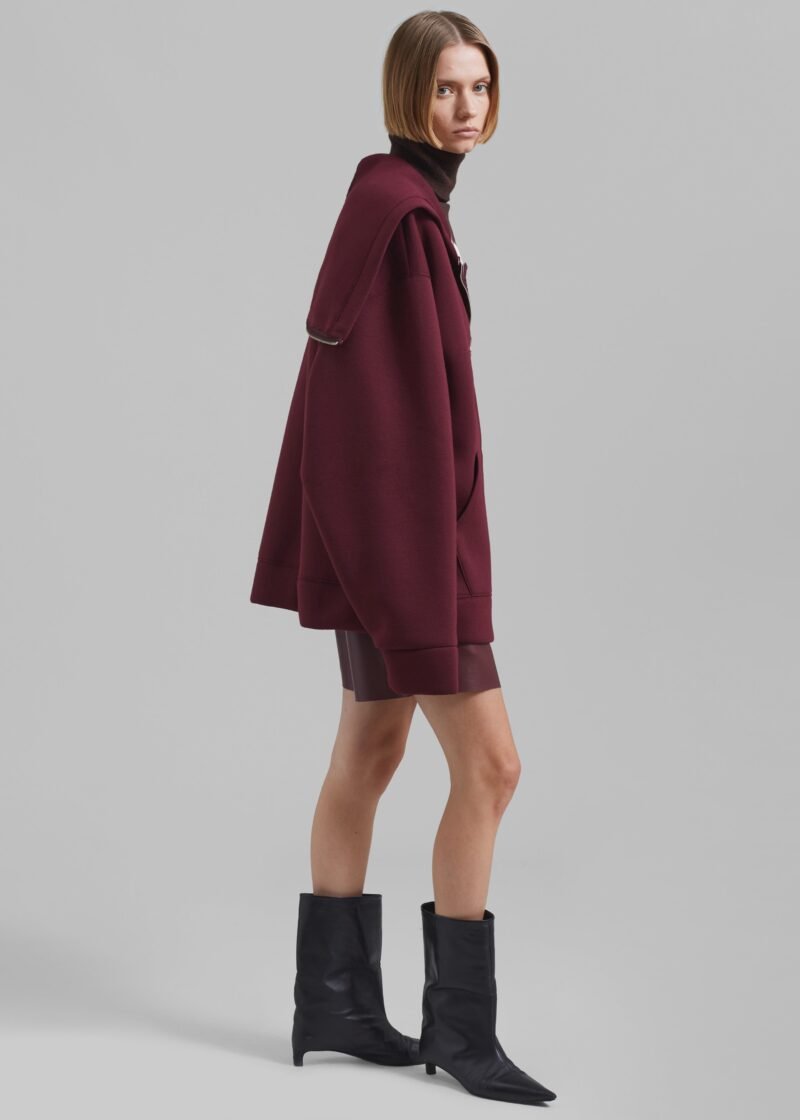 Oversized Hoodie - Burgundy