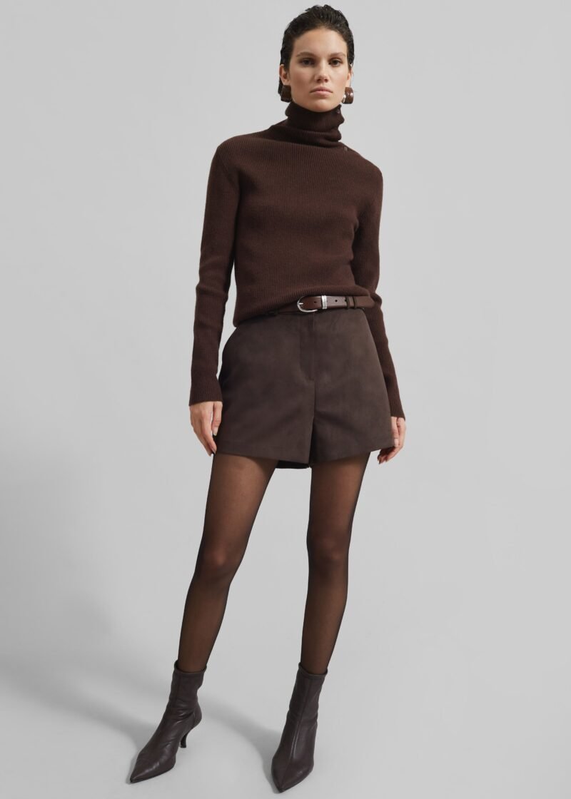 Turtleneck Sweater - Brown - Image 5