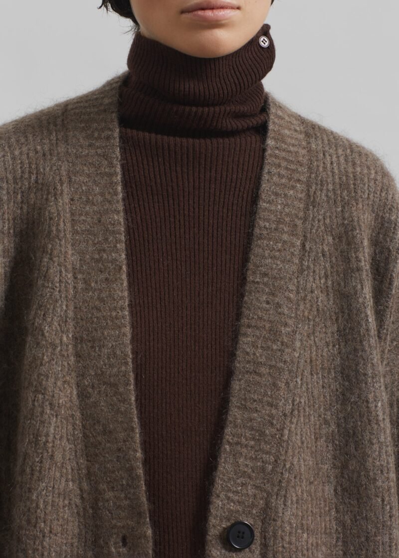 Turtleneck Sweater - Brown - Image 3