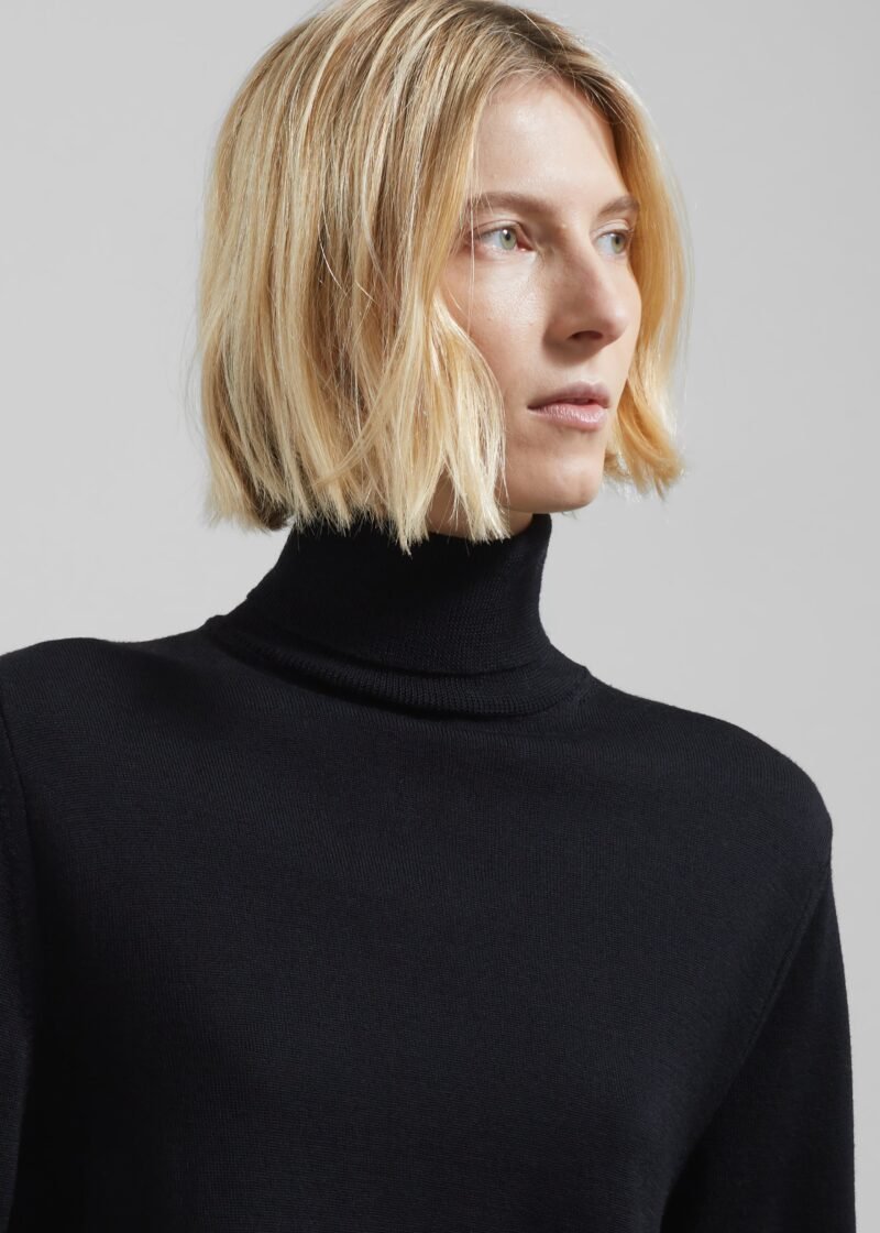 Turtleneck Sweater - Black - Image 6