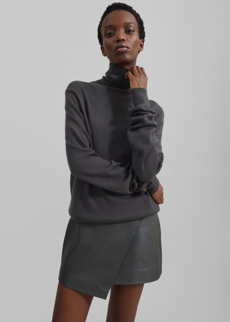 Turtleneck Sweater - Light Khaki - Image 7