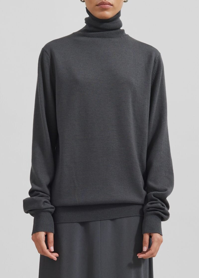 Turtleneck Sweater - Light Khaki - Image 3