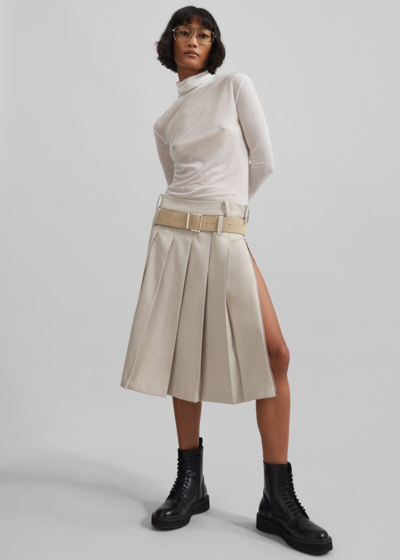 Sheer Turtleneck - White - Image 4