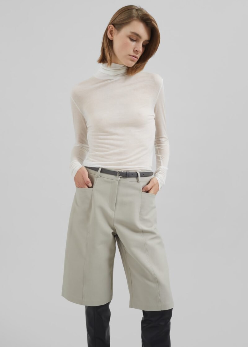 Sheer Turtleneck - White - Image 8