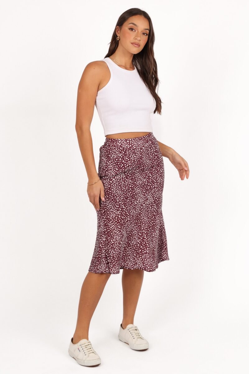 Skirt - Burgundy - Image 5