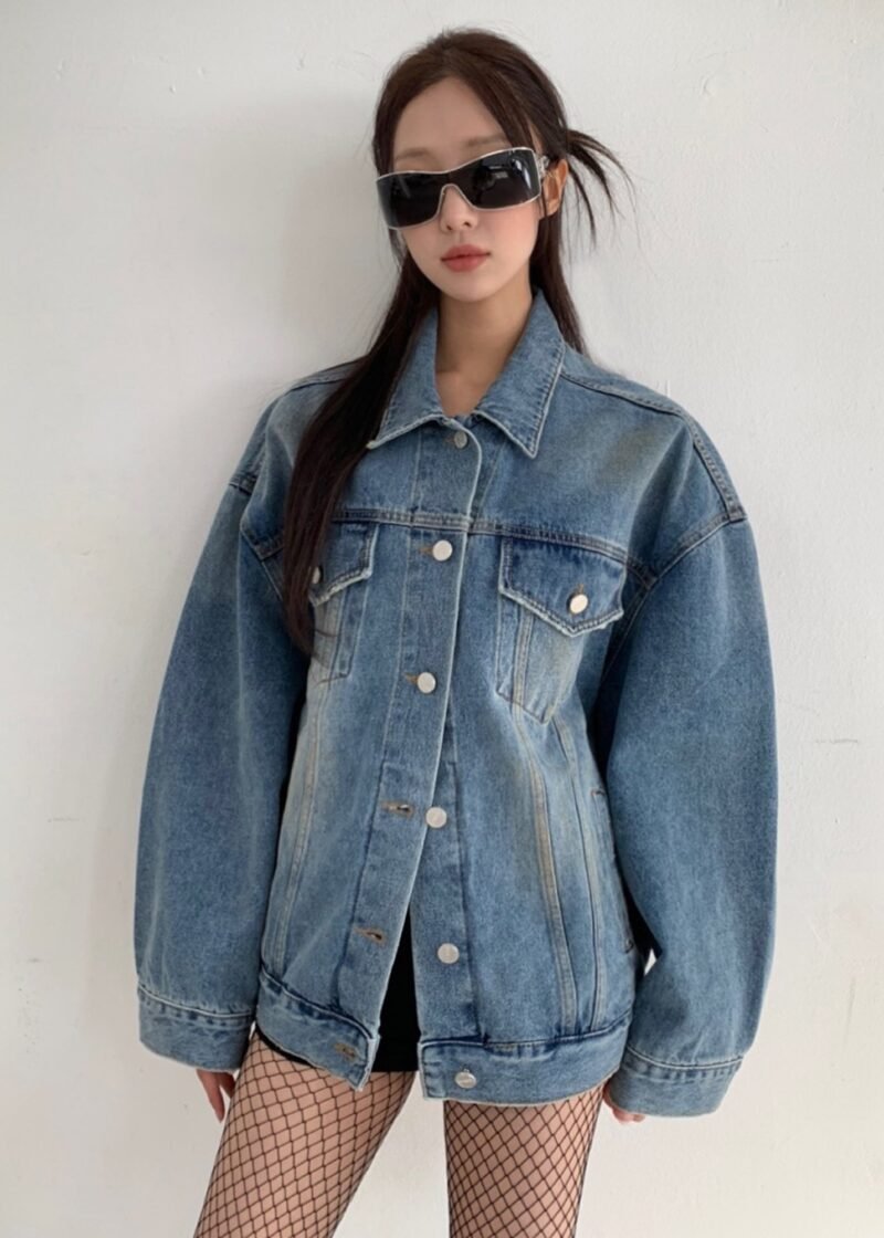 Denim Jacket - Worn Wash - Image 4