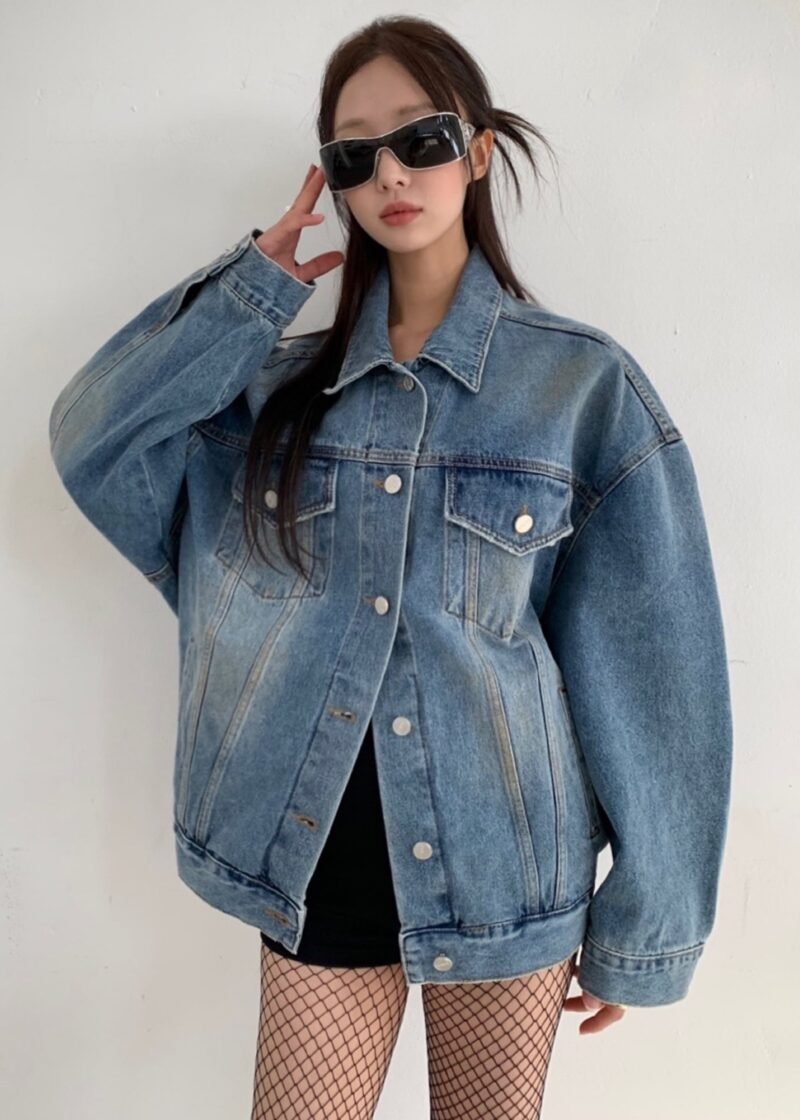 Denim Jacket - Worn Wash - Image 3