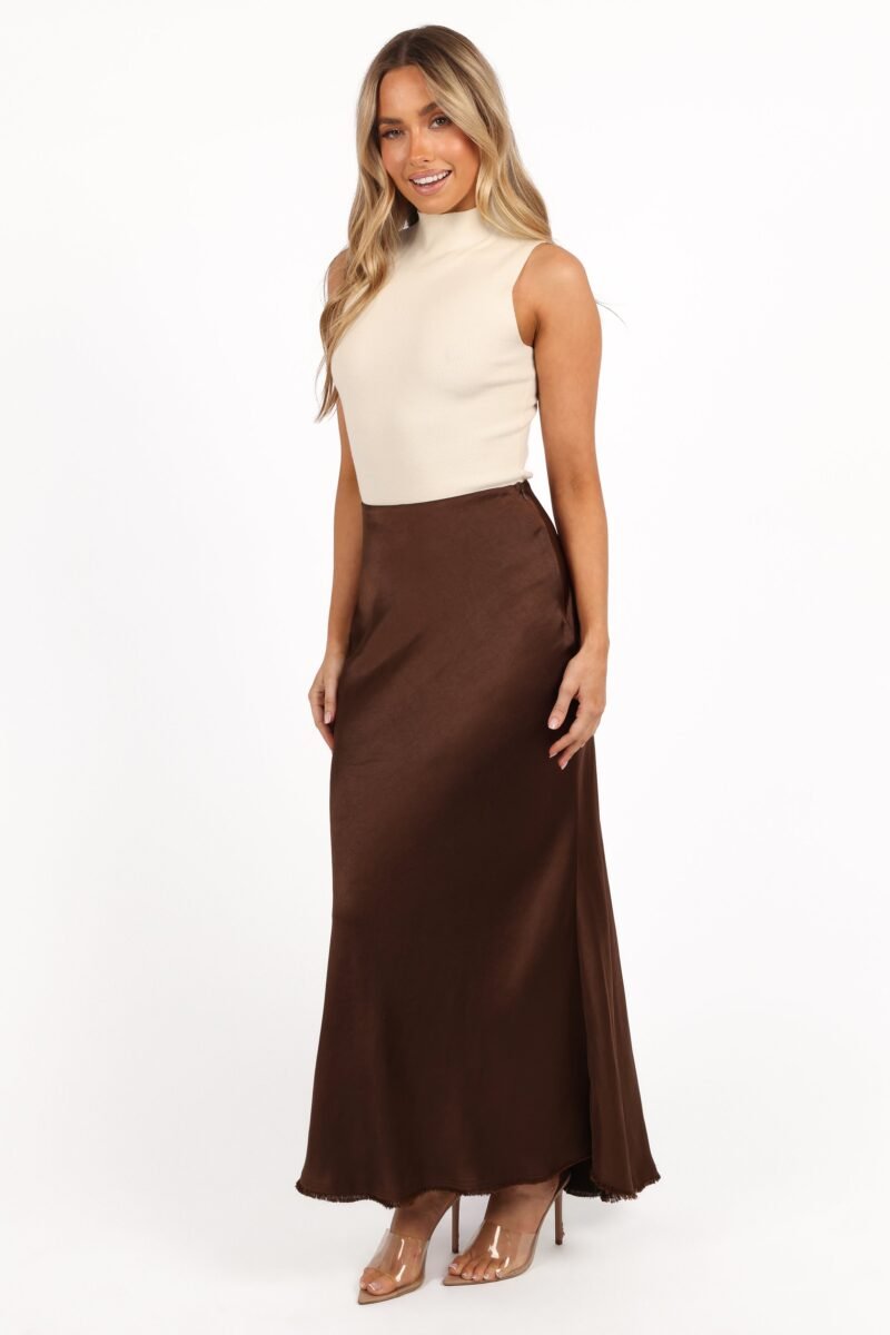 Midi Skirt - Brown - Image 3