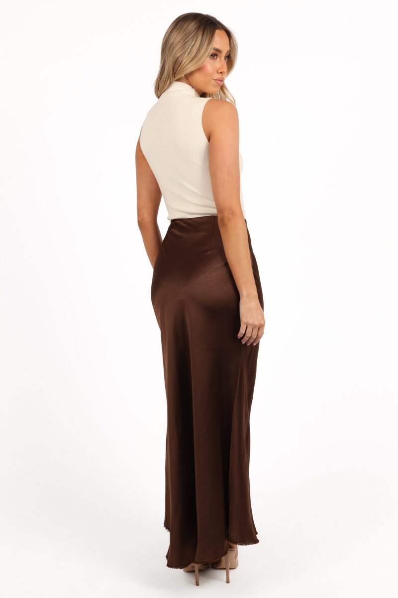 Midi Skirt - Brown - Image 4