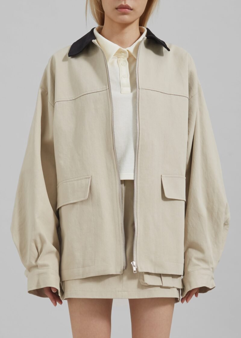 Utility Jacket - Beige - Image 9