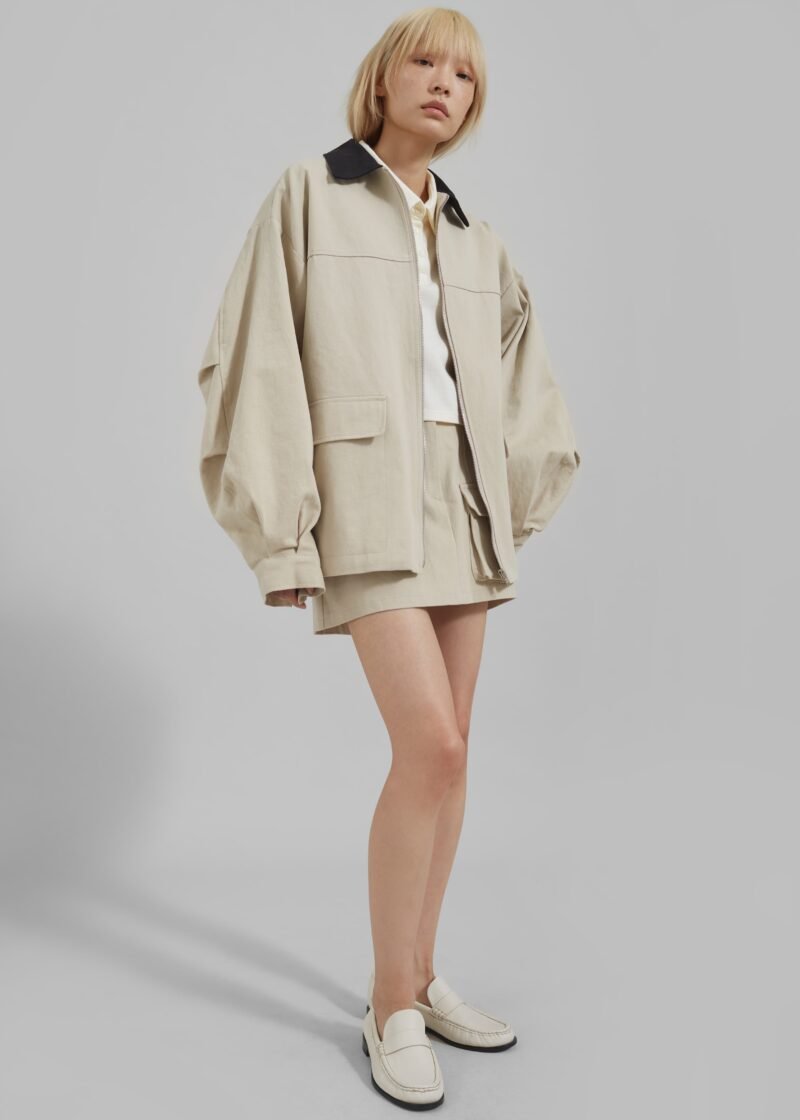 Utility Jacket - Beige - Image 10