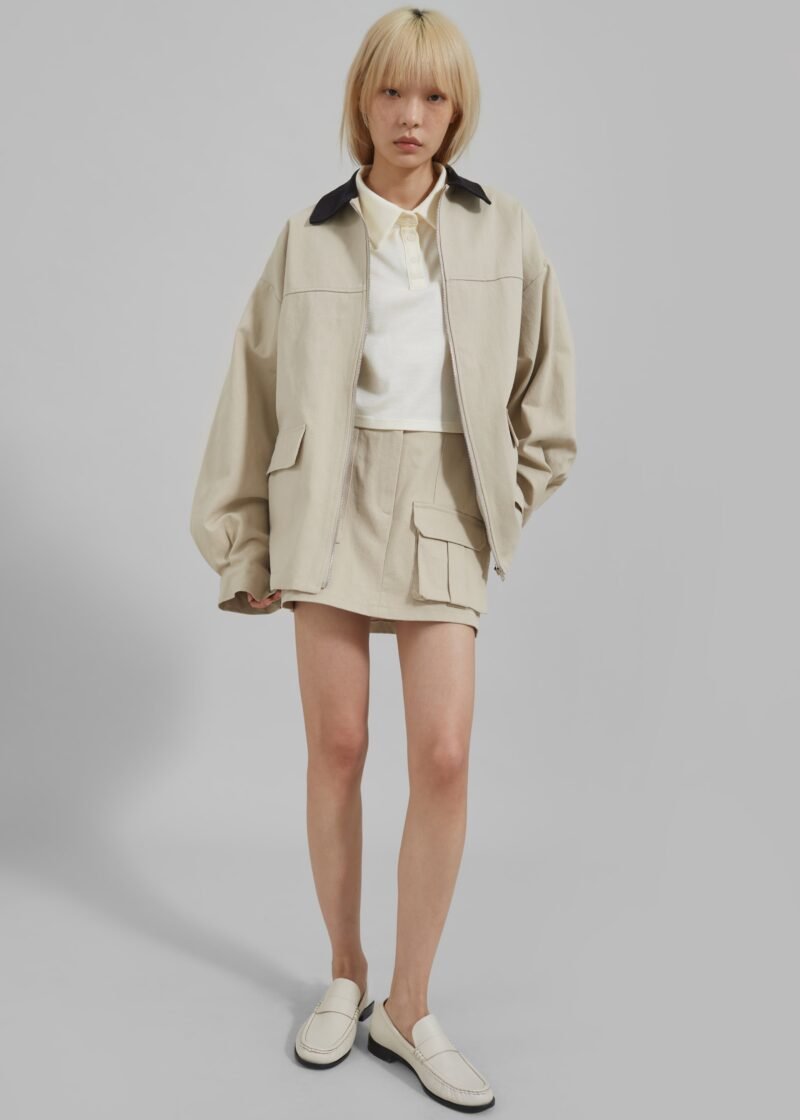 Utility Jacket - Beige - Image 12