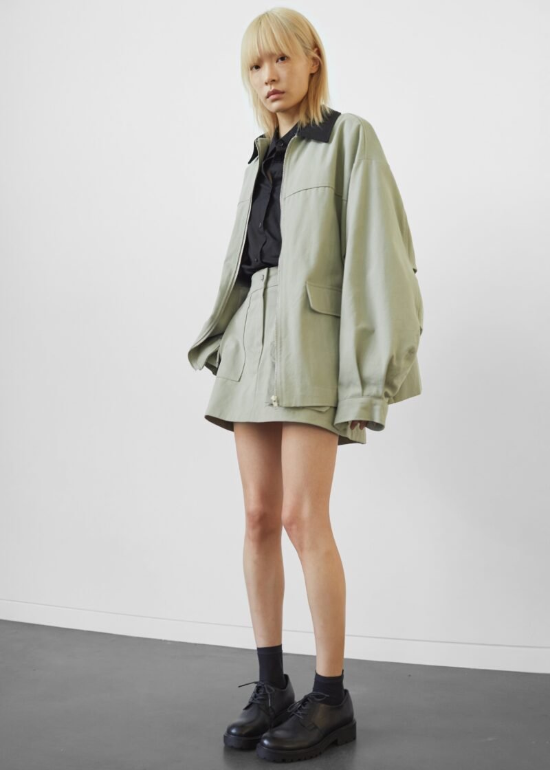 Utility Jacket - Khaki - Image 2