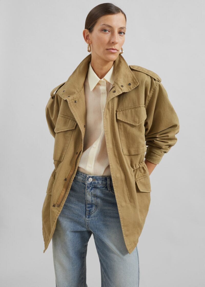 Cargo Jacket - Beige - Image 9