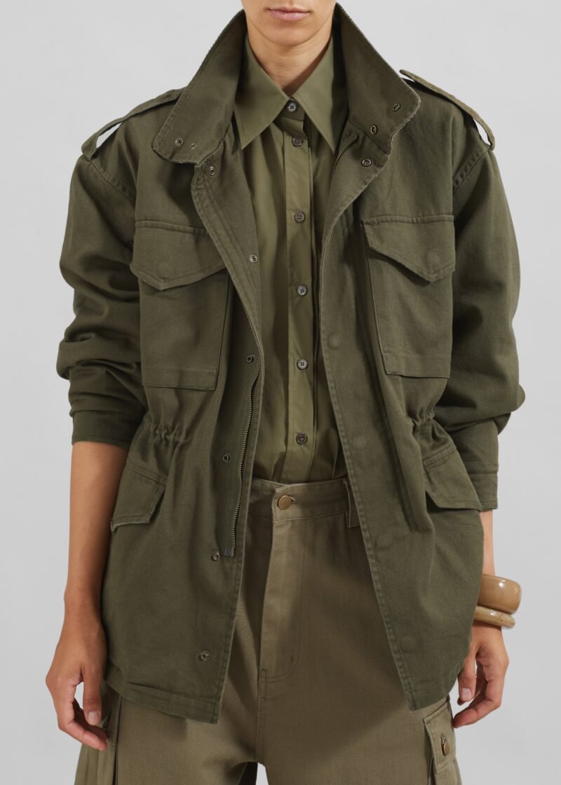 Cargo Jacket - Khaki - Image 7