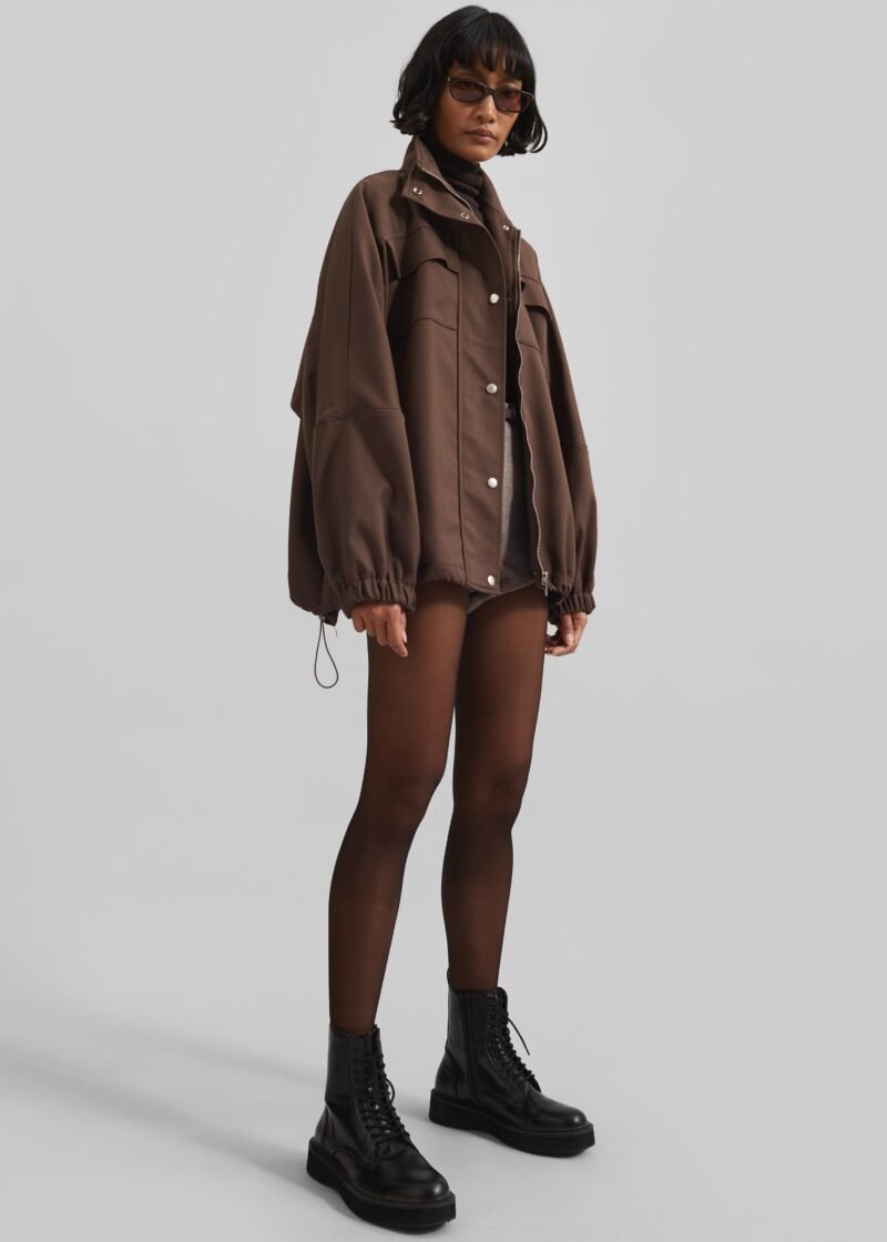 Utility Jacket - Brown - Image 3