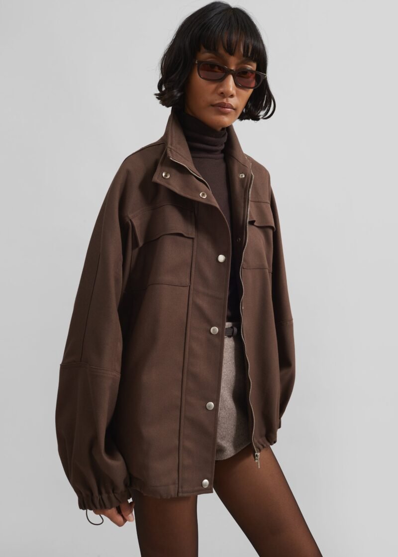 Utility Jacket - Brown - Image 2