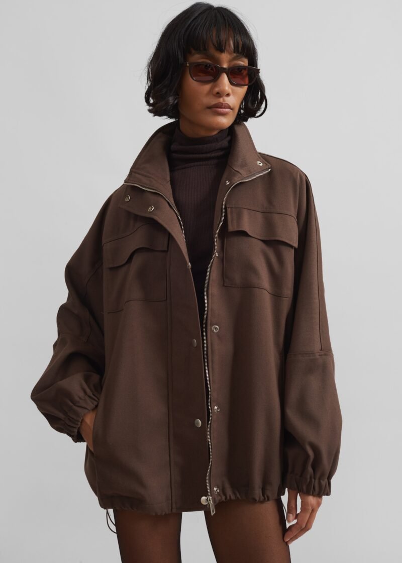 Utility Jacket - Brown - Image 4