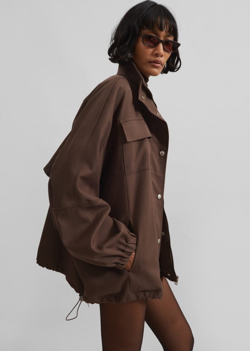 Utility Jacket - Brown - Image 6